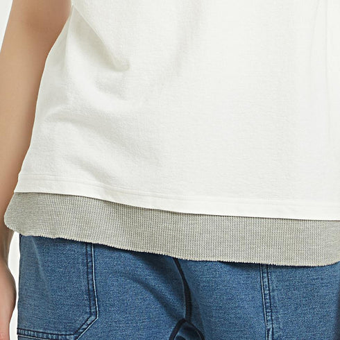 Boysnextdoor 白色假兩件口袋T-Shirt